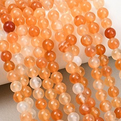 Natural Carnelian Beads Strands&nbsp;G-N0006-6mm-17