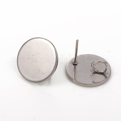Tarnish Resistant 304 Stainless Steel Stud Earring Findings&nbsp;STAS-G224-20P