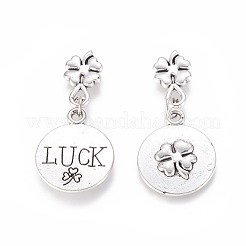 Tibetan Style Alloy Pendants&nbsp;TIBEP-GC166-AS-NR