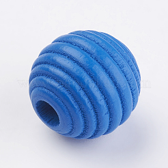 Natural Wood Beehive European Beads&nbsp;WOOD-Q030-54B