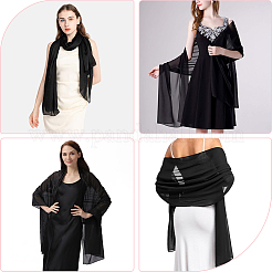 Chiffon Shawl for Women&nbsp;AJEW-WH20077-042B