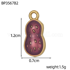 304 Stainless Steel Enamel Pendants&nbsp;STAS-OY011-01G