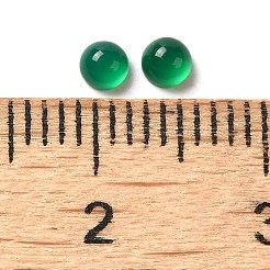 Natural Green Onyx Agate(Dyed & Heated) Cabochons&nbsp;G-P521-01B