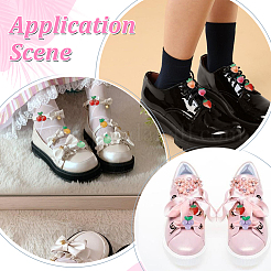 16Pcs 8 Styles Fruits Resin & Plastic Shoelace Buckle Clips&nbsp;HJEW-HY00149