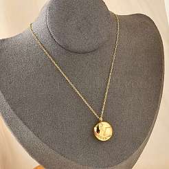 304 Stainless Steel Clear Cubic Zirconia Constellation Pendant Necklaces&nbsp;NJEW-R021-02G-01