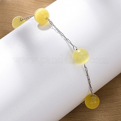 304 Stainless Steel Cable Chain Bracelets&nbsp;BJEW-C094-01P-03