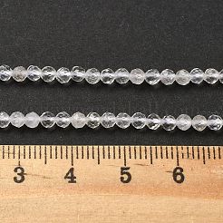 Natural Quartz Crystal Beads Strands&nbsp;G-B145-A02-3mm