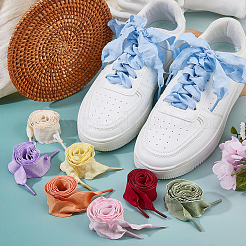 8 Pairs 8 Colors Polyester Shoelaces&nbsp;AJEW-FH0006-81