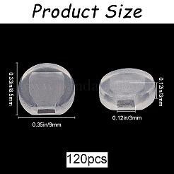 120Pcs Comfort Silicone Earring Pads&nbsp;KY-SP0001-04