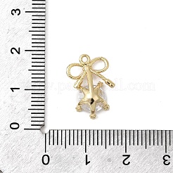 Brass Micro Pave Cubic Zirconia Pendants&nbsp;KK-A275-19B-G