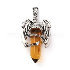 Bullet Shape Glass Pendants&nbsp;G-B042-05P