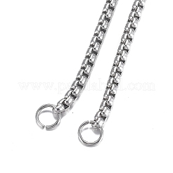 201 Stainless Steel Box Chain Slider Necklace Making&nbsp;MAK-H100-01P-1