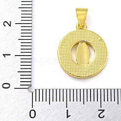 Real 18K Gold Plated Brass Pendants with Shell&nbsp;KK-D534-05G-01