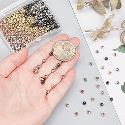 320Pcs 4 Colors Brass Spacer Beads&nbsp;KK-NB0001-67
