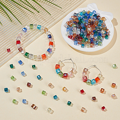 15 Colors Electroplate Glass Beads&nbsp;EGLA-WR0001-04B