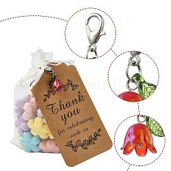 Lily Acrylic Pendant Decorations&nbsp;HJEW-FS0001-08