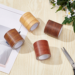 Non-woven Fabrics Imitation Wood Grain Adhesive Tape&nbsp;DIY-GF0005-15C