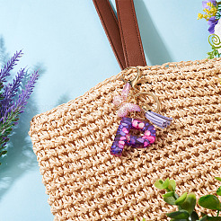 Resin Butterfly Pendant Keychains&nbsp;KEYC-TAC0034-03P