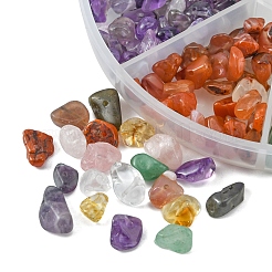 80G 8 Styles Natural & Synthetic Mixed Gemstone Chip Beads&nbsp;G-FS0005-50