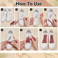 12Pairs Polycotton & Plastic Wheat Shoelaces&nbsp;FIND-FG0005-24A