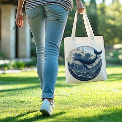 Canvas Women's Tote Bags&nbsp;ABAG-WH0056-002
