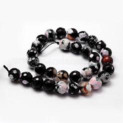 Natural Fire Crackle Agate Bead Strands&nbsp;G-G882-12mm-B06