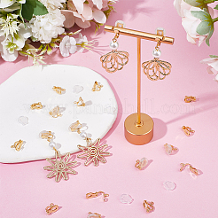 20Pcs Brass Clip-on Earring Findings&nbsp;KK-BBC0010-23G