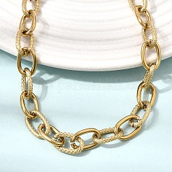 9MM 304 Stainless Steel Textured Cable Chain Necklaces for Women Men&nbsp;SA-CBA37BC-19G