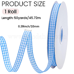 50 Yards Tartan Pattern Polyester Ribbon&nbsp;OCOR-CY0003-72C