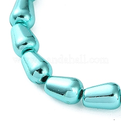 Electroplated Synthetic Non-Magnetic Hematite Beads Strands&nbsp;G-C248-H01-6x12mm