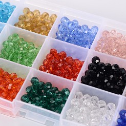 1Box 15 Color Round Glass Beads&nbsp;GLAA-X0011-01