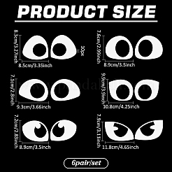 6 Styles 6 Pair Acrylic Craft Eye&nbsp;DOLL-BC0001-01B