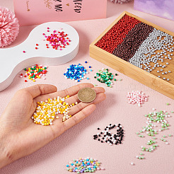 12 Bags 12 Colors Baking Paint Opaque Glass Bead&nbsp;GLAA-TA0002-27