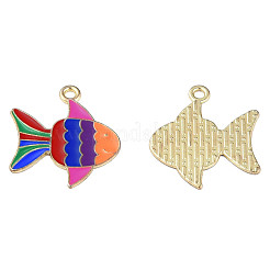 Rack Plating Alloy Enamel Pendants&nbsp;ENAM-N060-10