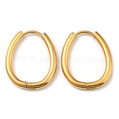 Ion Plating(IP) Stainless Steel Hoop Earrings&nbsp;EJEW-P232-02G