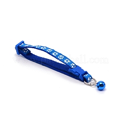 Footprints Pattern Adjustable Polyester Dog/Cat Collar&nbsp;AJEW-WH0023-34B