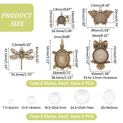 DIY Blank Dome Pendant Making Kit&nbsp;DIY-PH0020-76