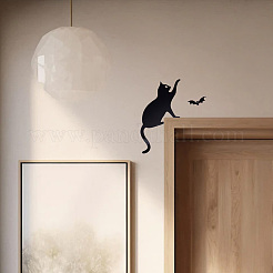 Cat & Bat Acrylic Door Topper&nbsp;AJEW-WH0596-009