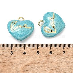 Brass Enamel Pendants&nbsp;KK-H259-10G-02