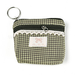 Plaid Pattern Cotton Cloth Wallets&nbsp;AJEW-N003-10