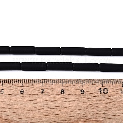 Frosted Opaque Glass Beads Strands&nbsp;GLAA-N070-01A-D01