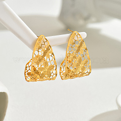 Alloy Hollow Flower Stud Earrings&nbsp;GR6330