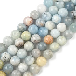 Natural Aquamarine Beads Strands&nbsp;G-D327-A01-10mm