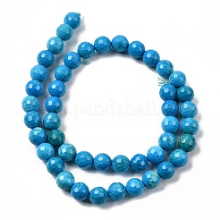 Natural Magnesite Beads Strands&nbsp;G-P598-E-8mm-02