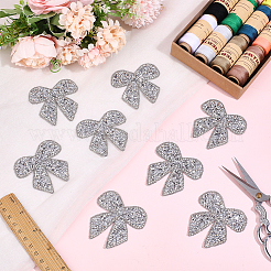 15Pcs Rhinestone Embroider Self-adhesion Thread Iron on/Sew On Patches&nbsp;PATC-ME0001-41A