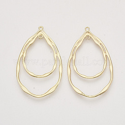 Alloy  2-Loop Link Pendants&nbsp;PALLOY-S121-221