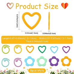 96Pcs 12 Styles Plastic Knittings Tool&nbsp;DIY-FS0010-60