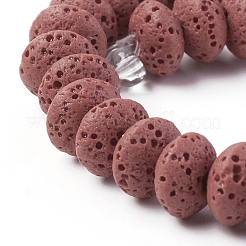 Natural Lava Rock Beads Strands&nbsp;G-F671-01A-10