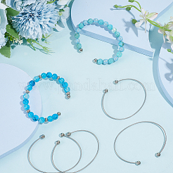 10Pcs Stainless Steel Cuff Torque Bangle Making&nbsp;STAS-SC0021-17