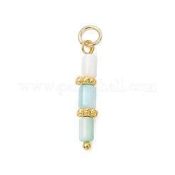 Dyed Natural Freshwater Shell Beaded Pendants&nbsp;PALLOY-JF05024-02